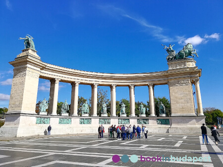 Памятник тысячелетия Венгрии, Будапешт, Памятник героям